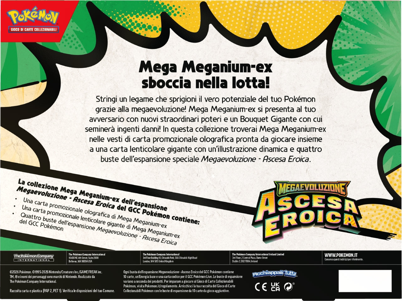 Pokemon M2.5 Col.Mega Emboar-EX, Mega Feraligatr-EX e Mega Mega.-Ex Â£