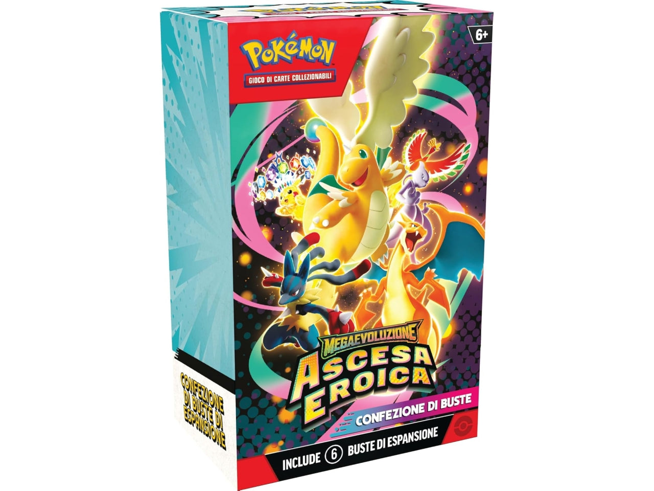Pokemon 2.5 Bundle 6 buste Megaevoluzione - Ascesa Eroica Â£