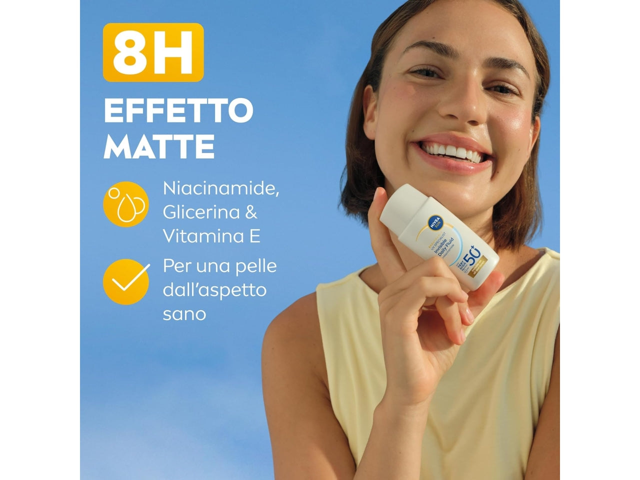 Nivea Sun fluido quotidiano invisibile SPF50+ tubetto 40ml