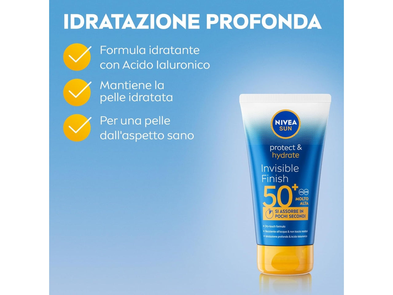 Nivea Sun crema solare Protect & Hydrate SPF 50+ tubo da 150ml