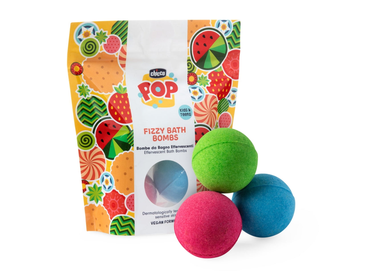 Chicco Fizzy bombe da bagno set 3 bombe