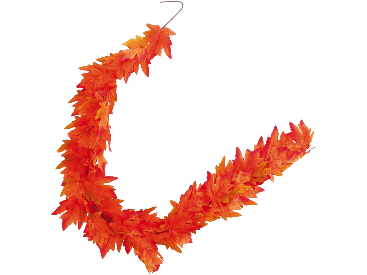 Ghirlandacon foglie di acero 160cm in 3 colori assortiti