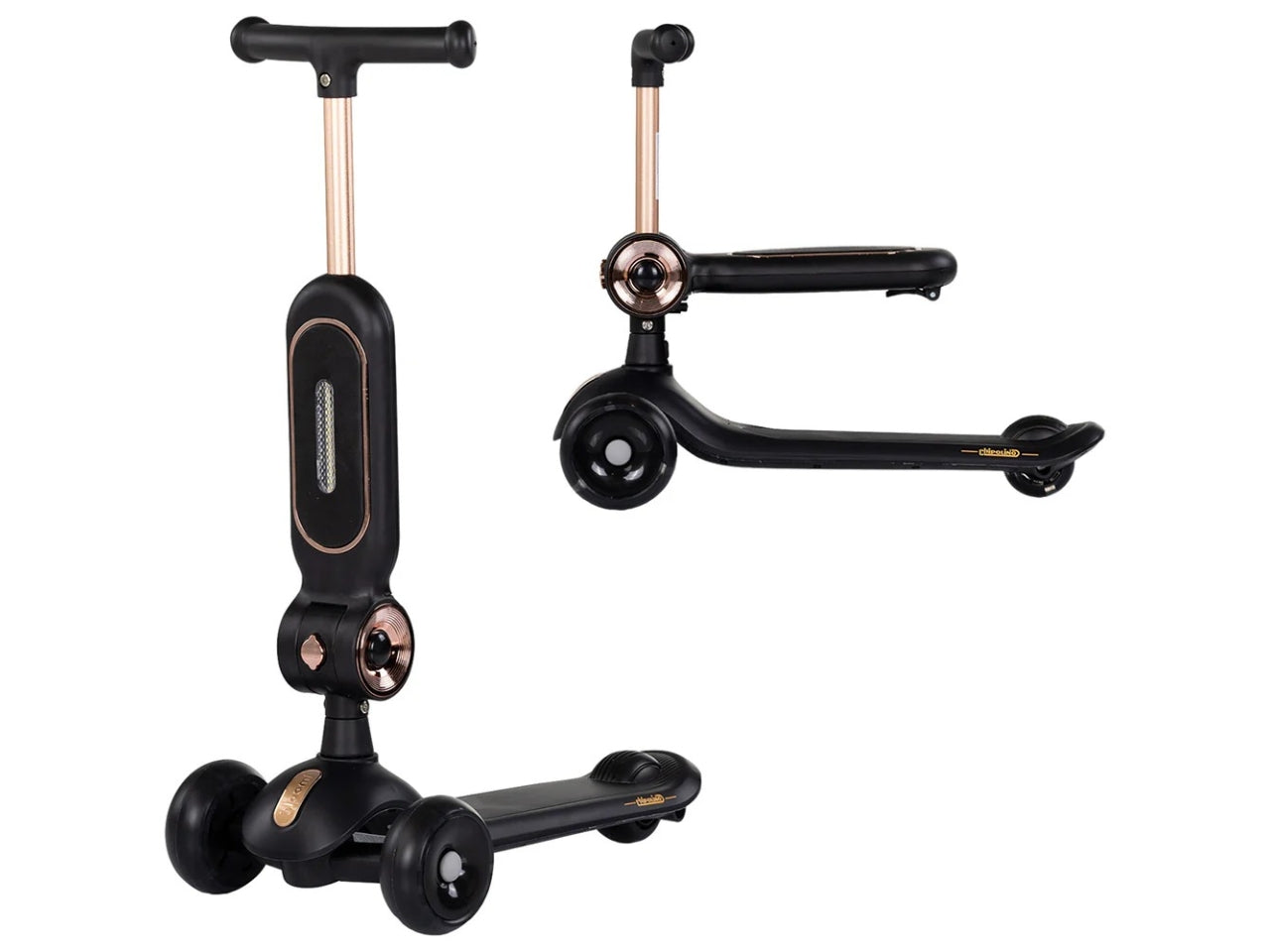 Scooter monopattino con sedile Bloomi di colore nero
