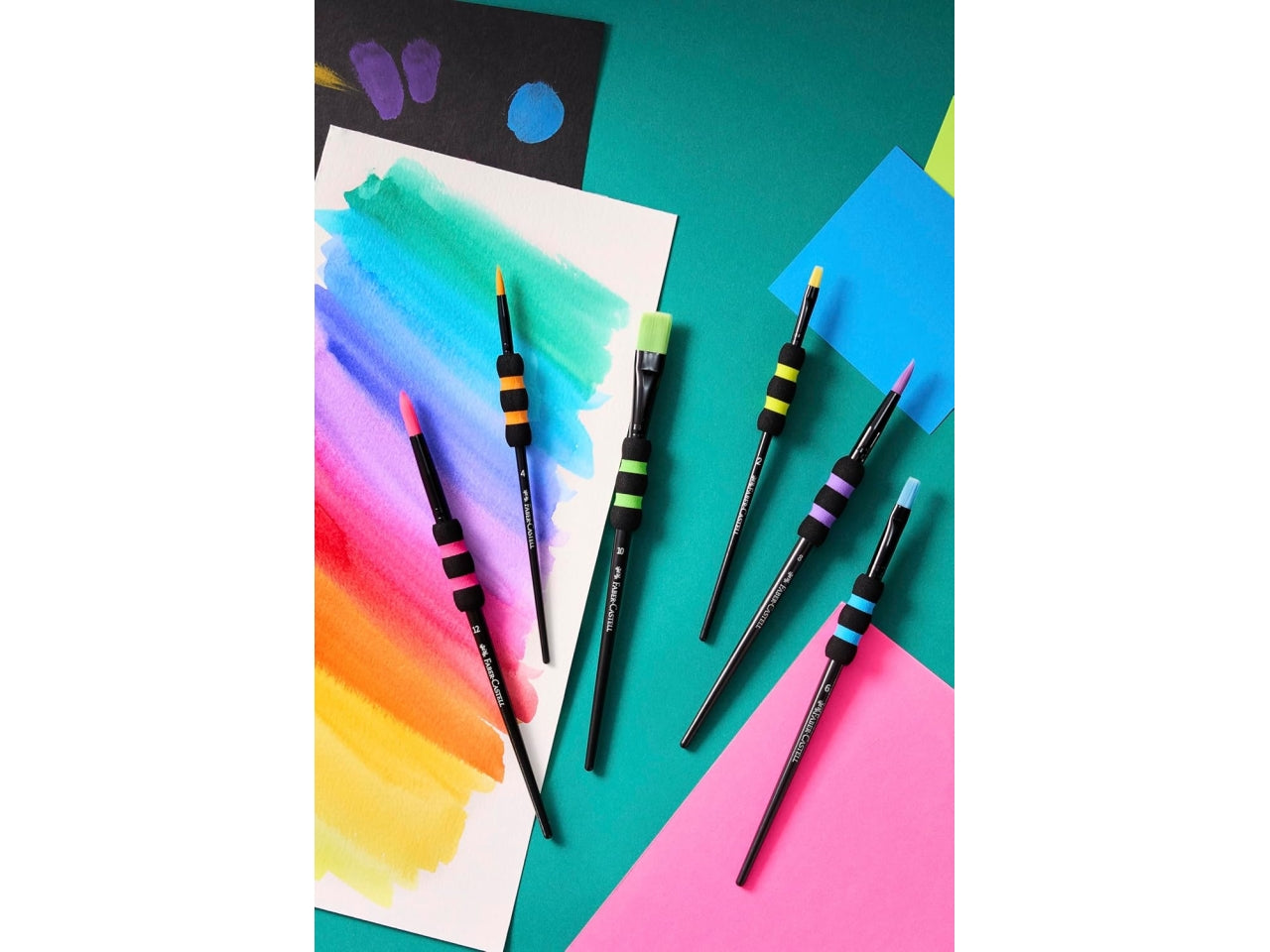 Pennelli soft touch in nero set da 6 pennelli