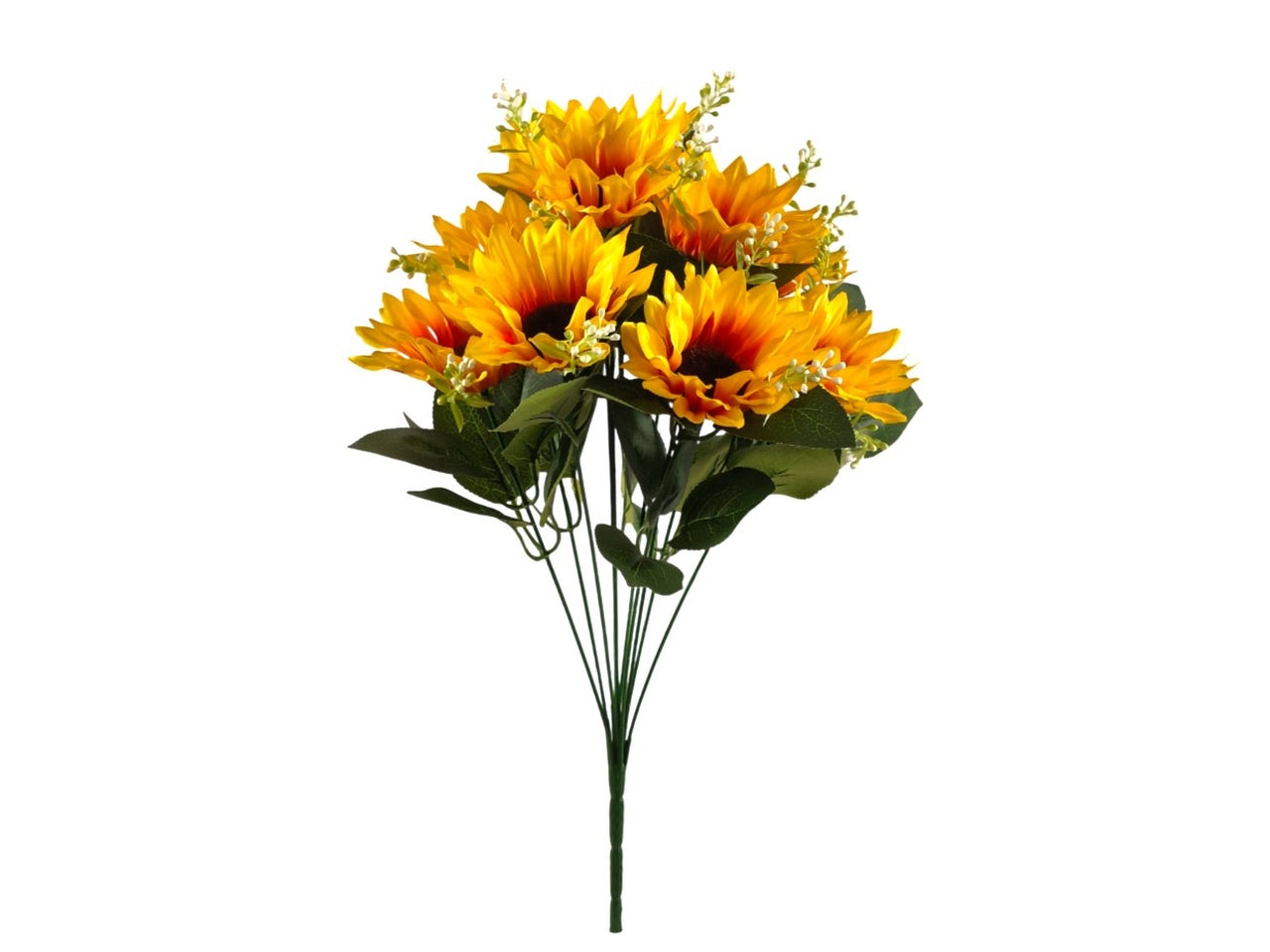 Mazzo girasoli giallo con 10 rametti