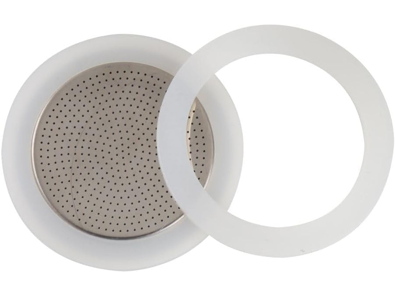 Piastrina filtro alluminio+2 guarnizioni silicone 1/2 tazze forever