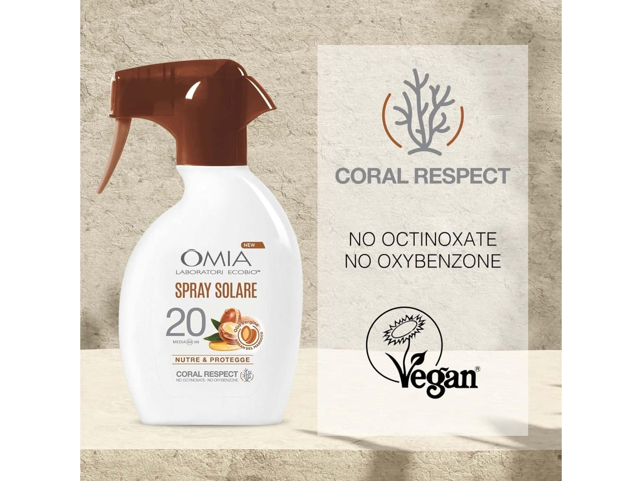Omia solare argan trigger spf20 200ml