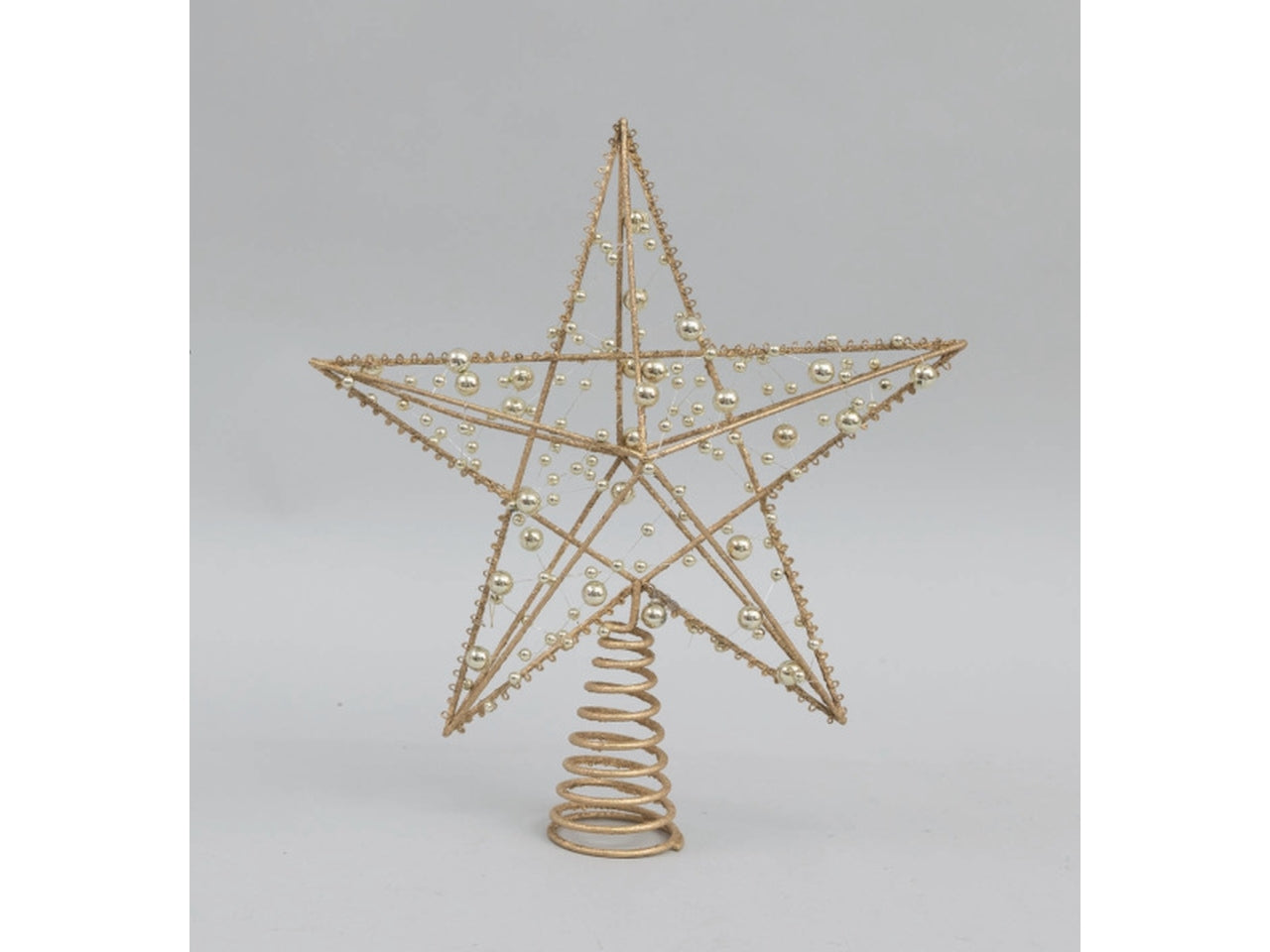 Puntale per albero a stella oro 23x28,5hcm