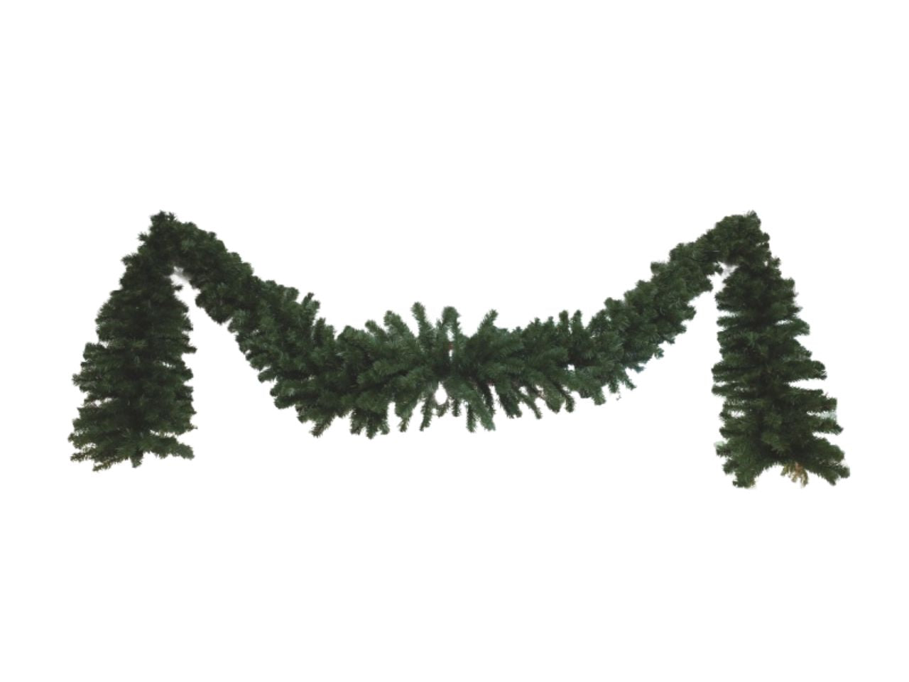 Ghirlanda natalizia pvc verde ad arco per porta 4,50m