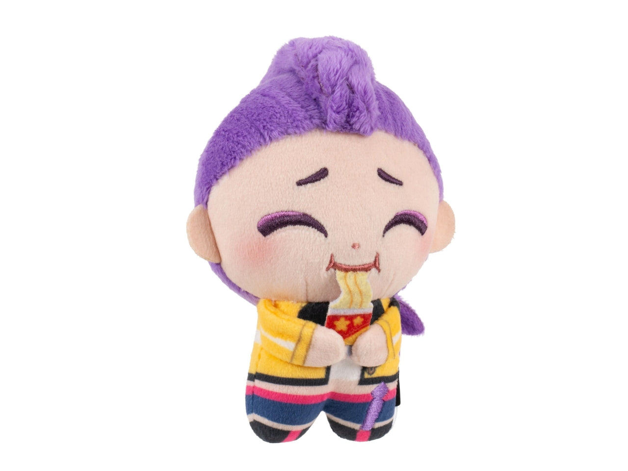 Kpop demon huntersblind cup ramen con peluche 10 cm in cdu