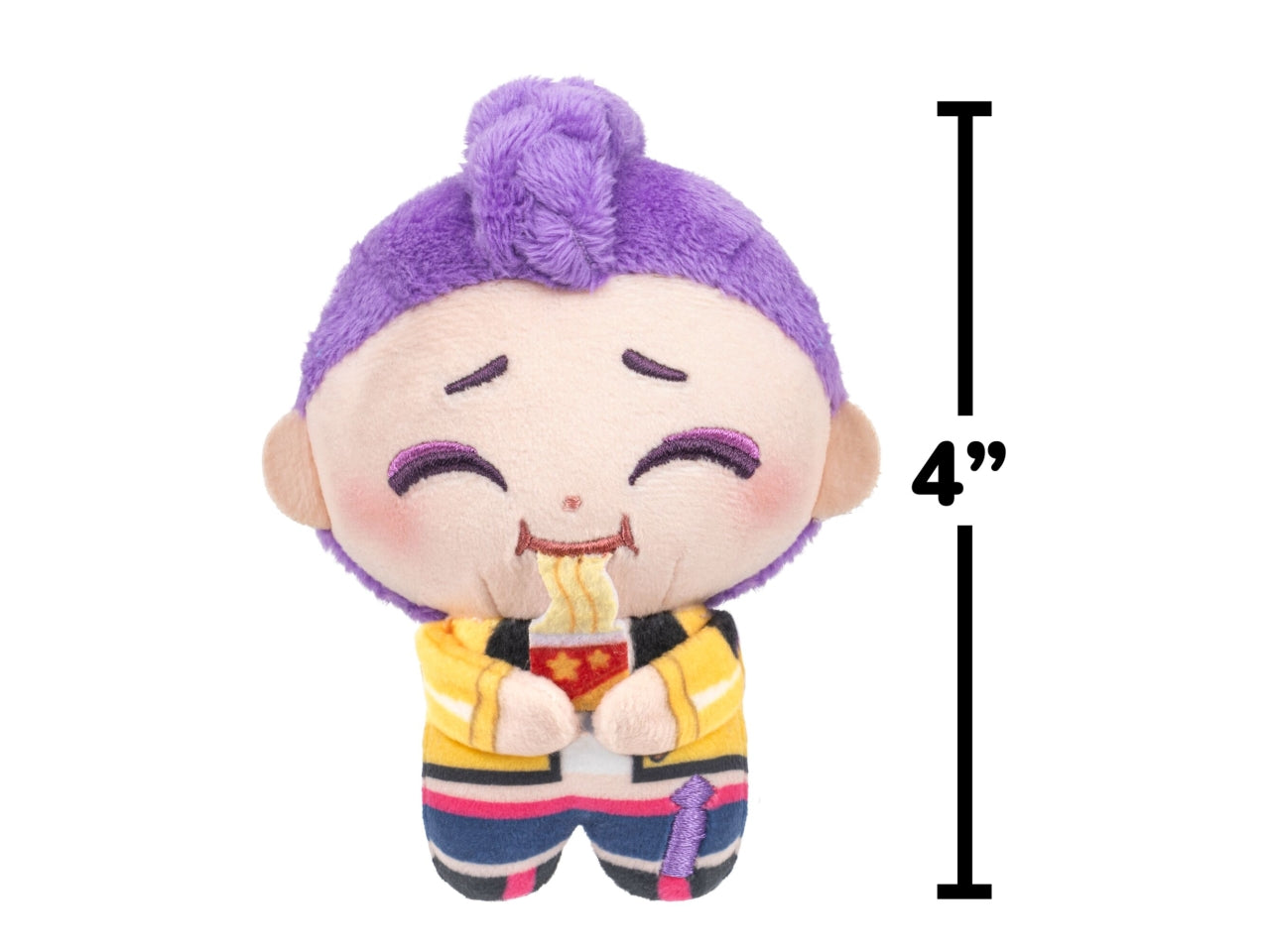 Kpop demon huntersblind cup ramen con peluche 10 cm in cdu