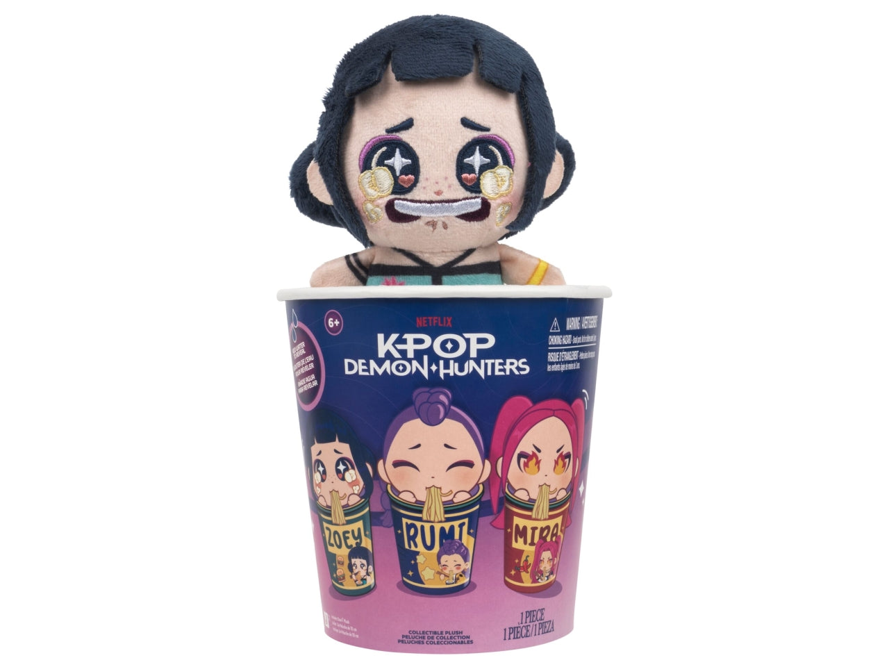 Kpop demon huntersblind cup ramen con peluche 10 cm in cdu