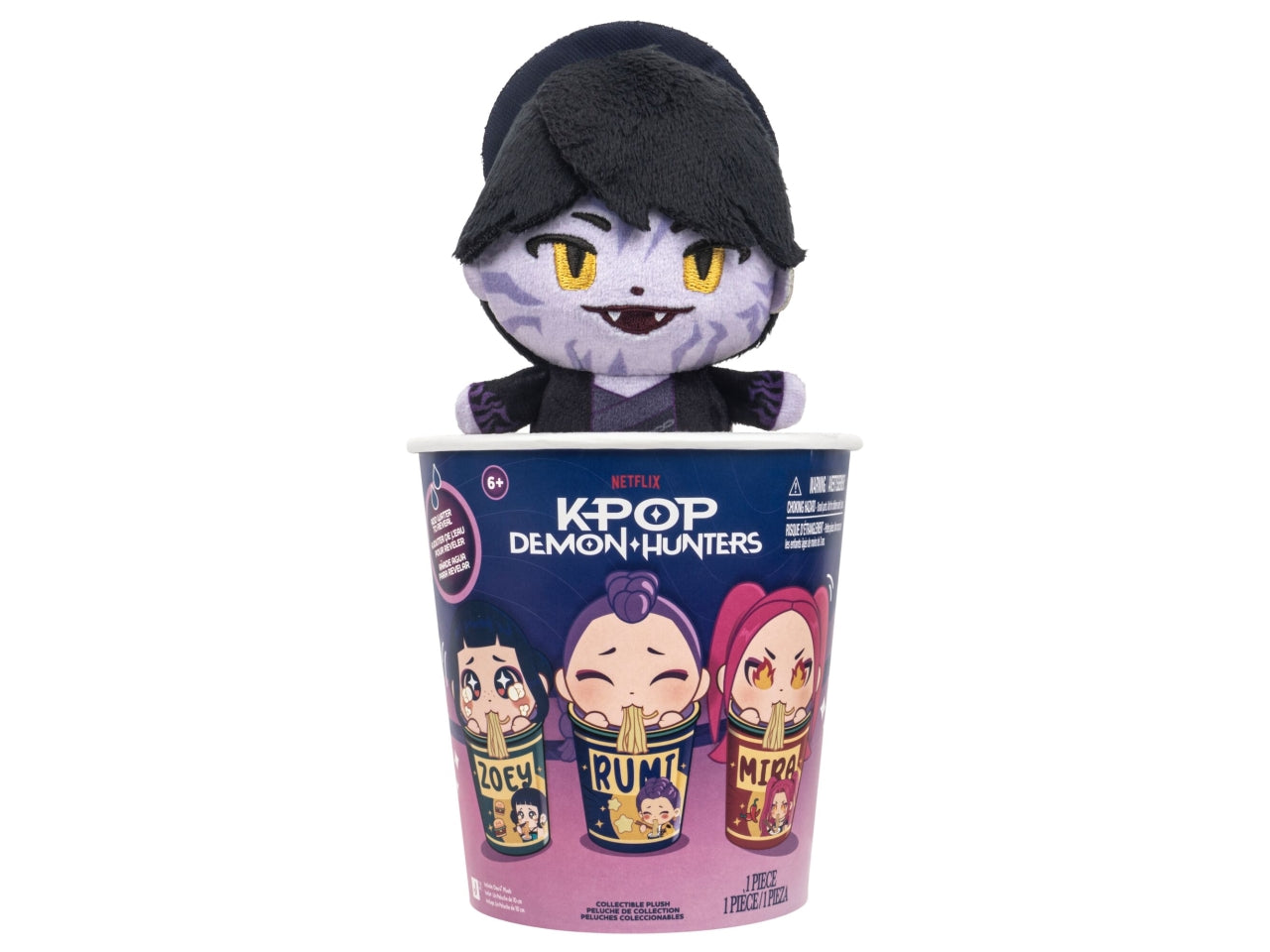 Kpop demon huntersblind cup ramen con peluche 10 cm in cdu