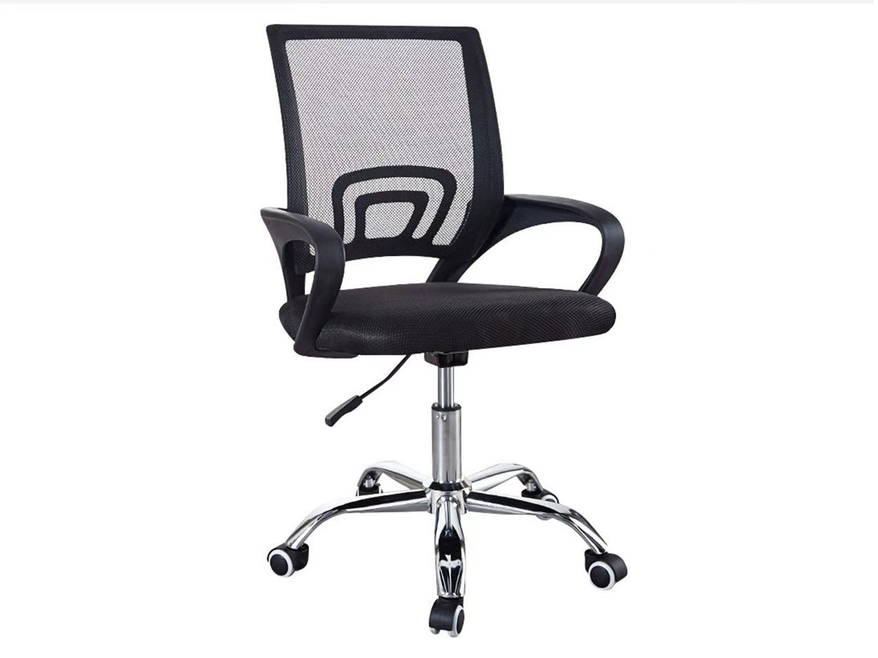 Sedia da ufficio 47x41x97cm nera portata 120kg
