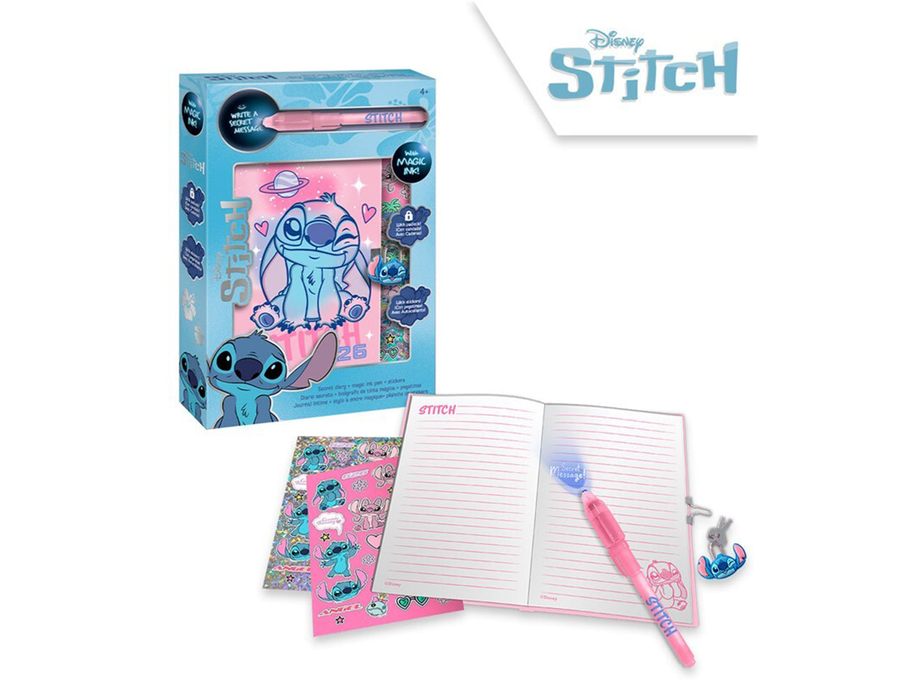 Stitch diario con penna magica