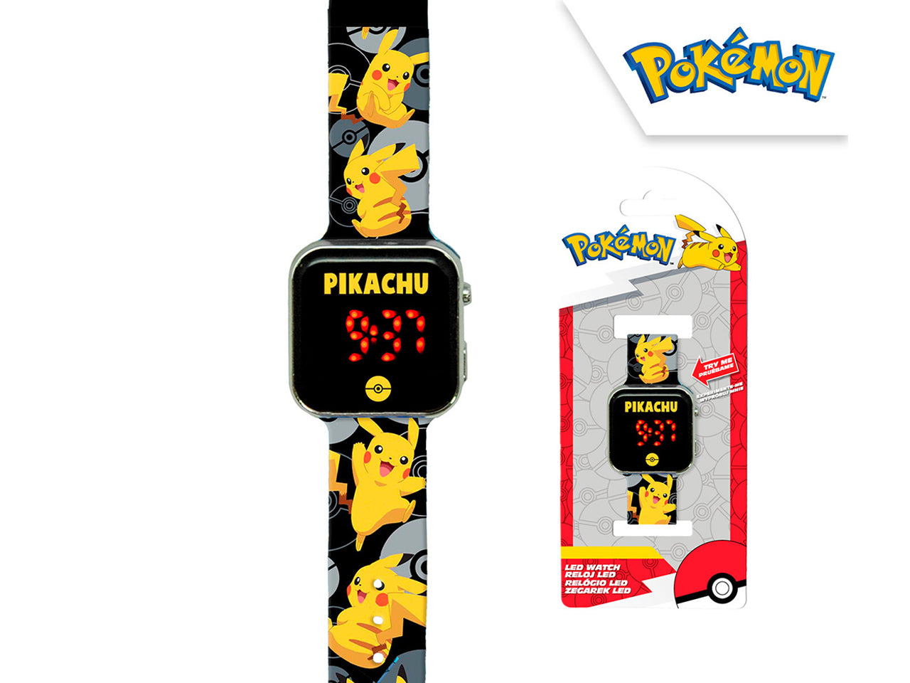 Pokemon orologio led