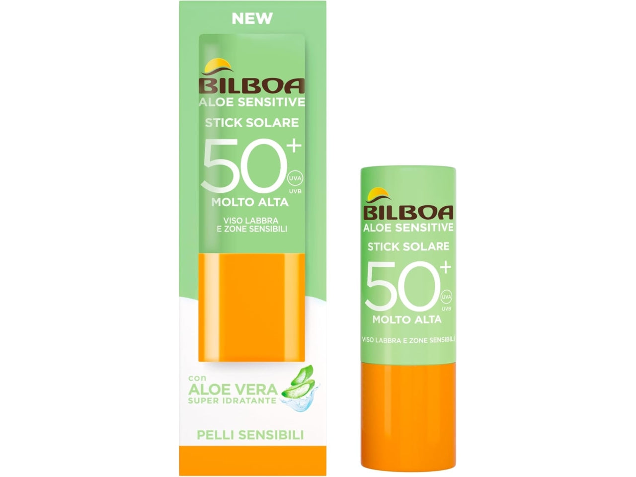 Bilboa aloe sensitive stick solare spf50+ 12ml