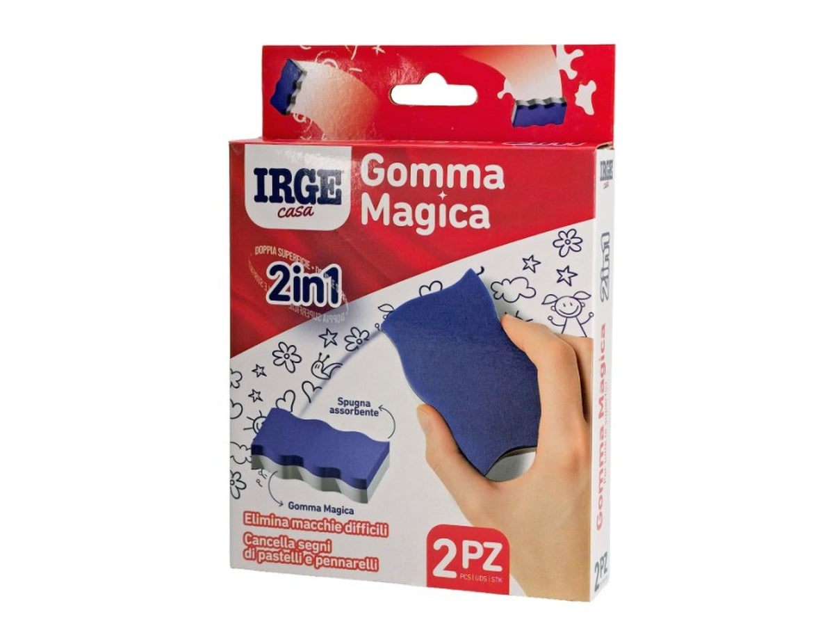 Irge gomma magica 2in1 set da 2 gomme 13x7x2, 5cm