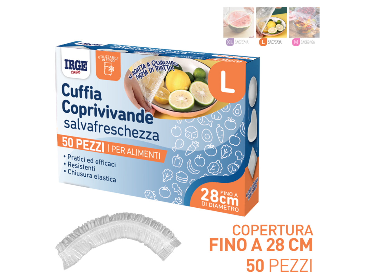 Irge cuffia coprivivande sopz taglia l
