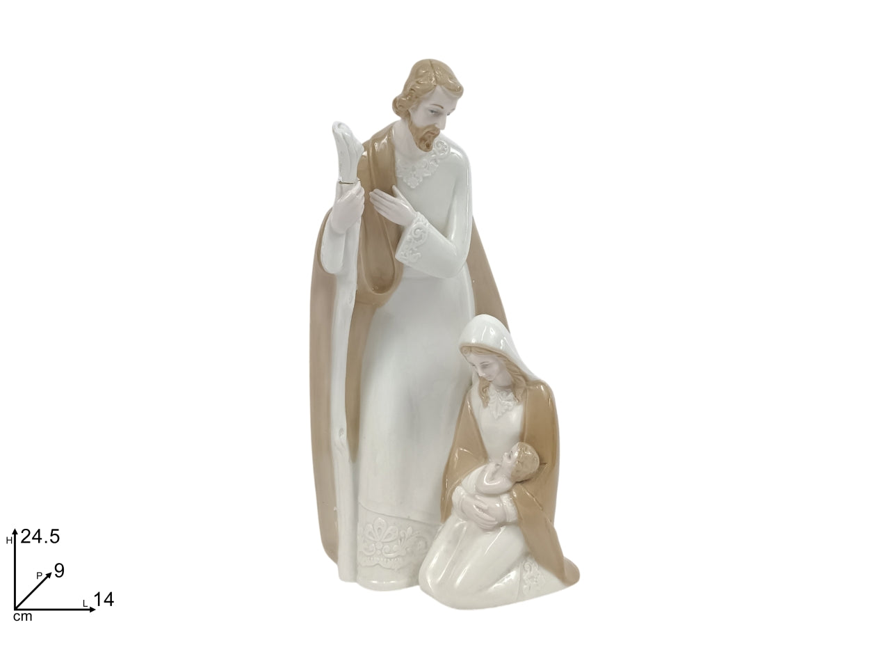NativitÃ  24,5cm in ceramica beige