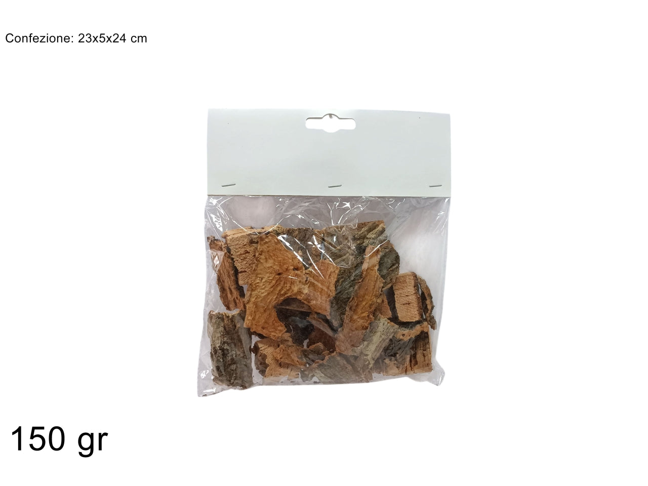 Busta sughero e corteccia a pezzi 150gr