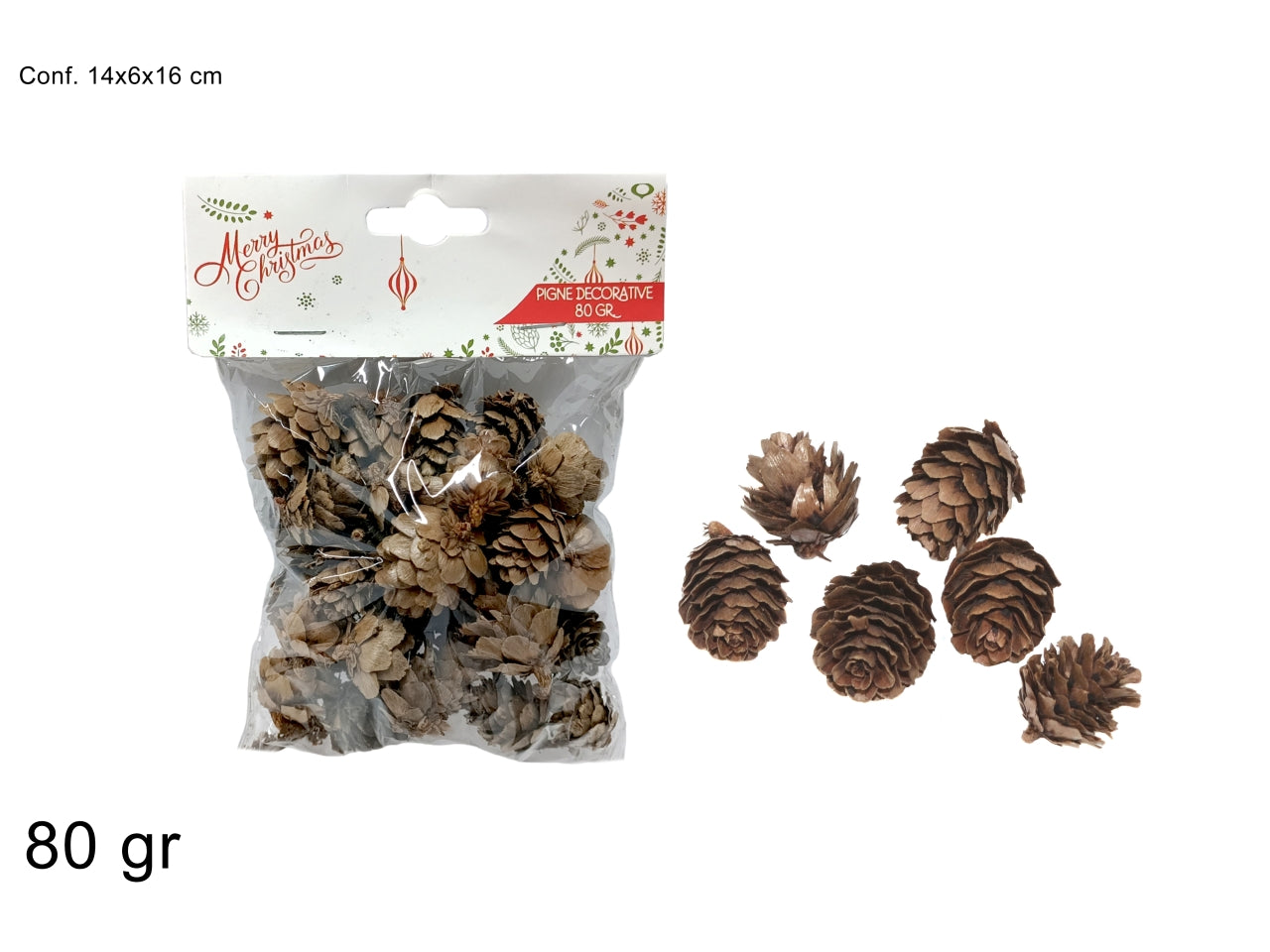 Pigne piccole decorative 80gr