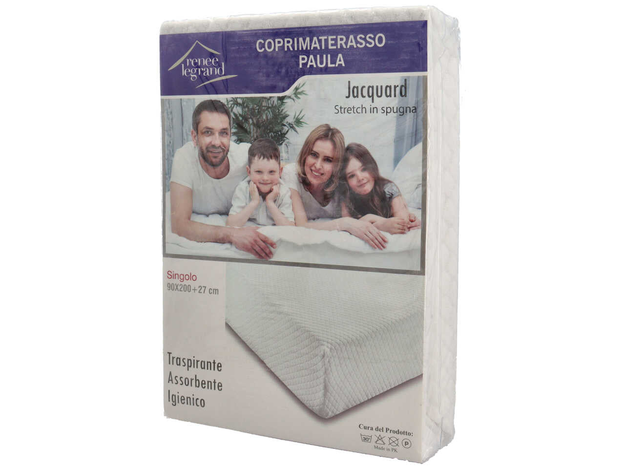 Coprimaterasso jacquard singolo h.27cm