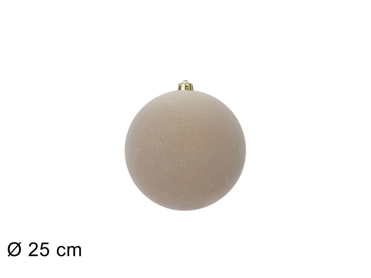 Palla 25cm floccata beige