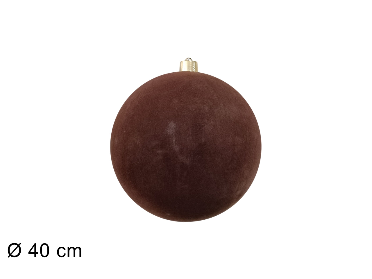 Palla 40cm floccata marrone