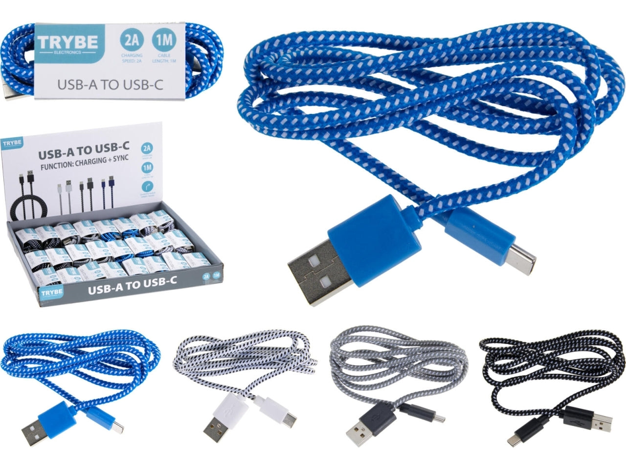 Cavo 2A USB-C 1 metro