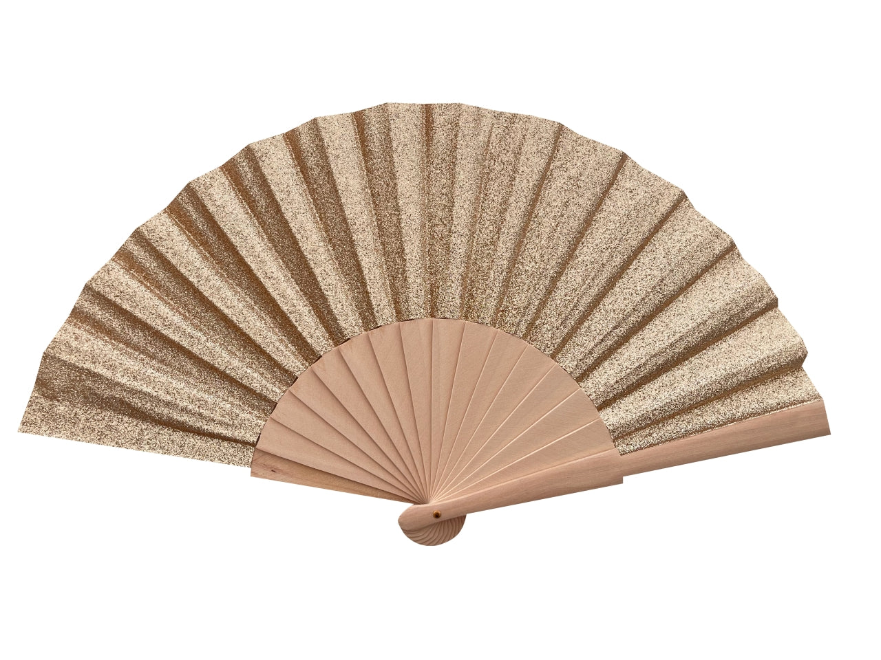 Ventaglio in legno glitterato