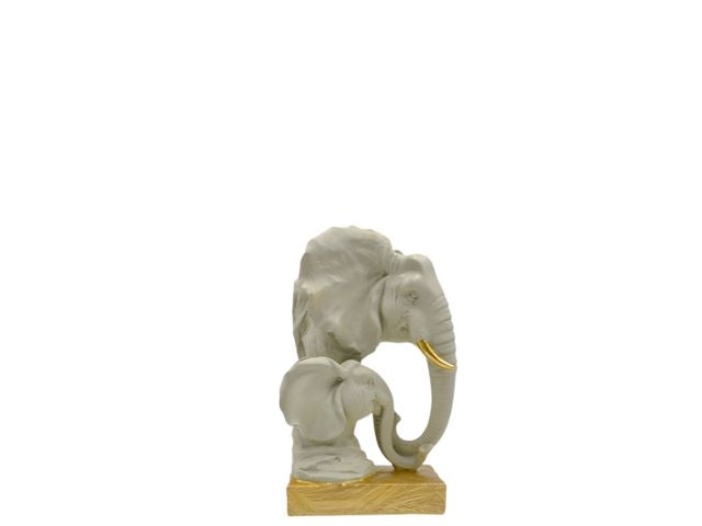 Testa di elefante in resina piccola 9x13cm