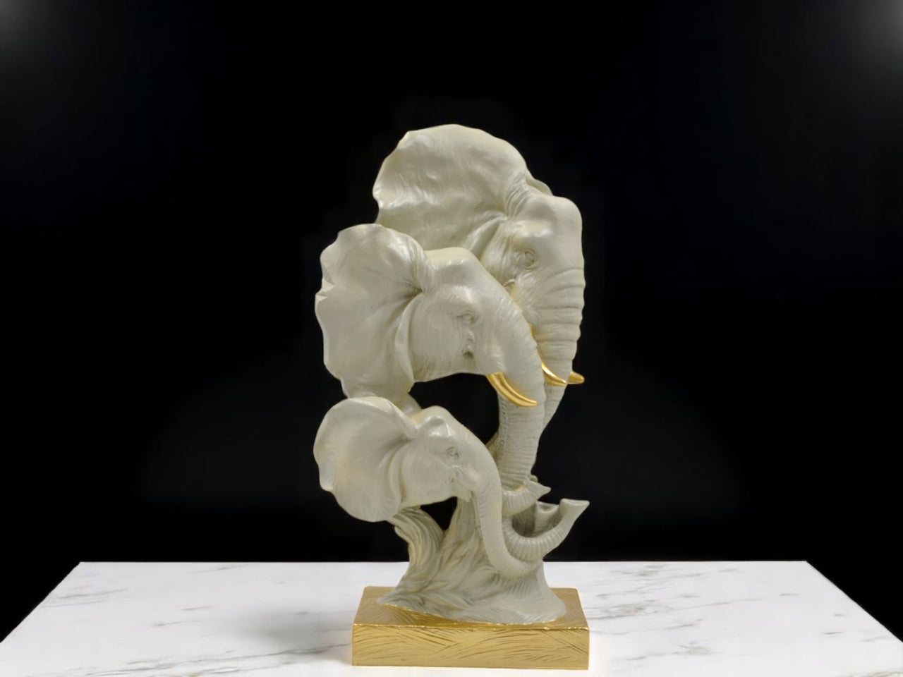 Testa di elefante in resina 14x28cm