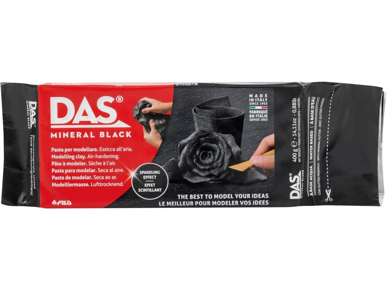 Das pasta modellabile mineral black 400g