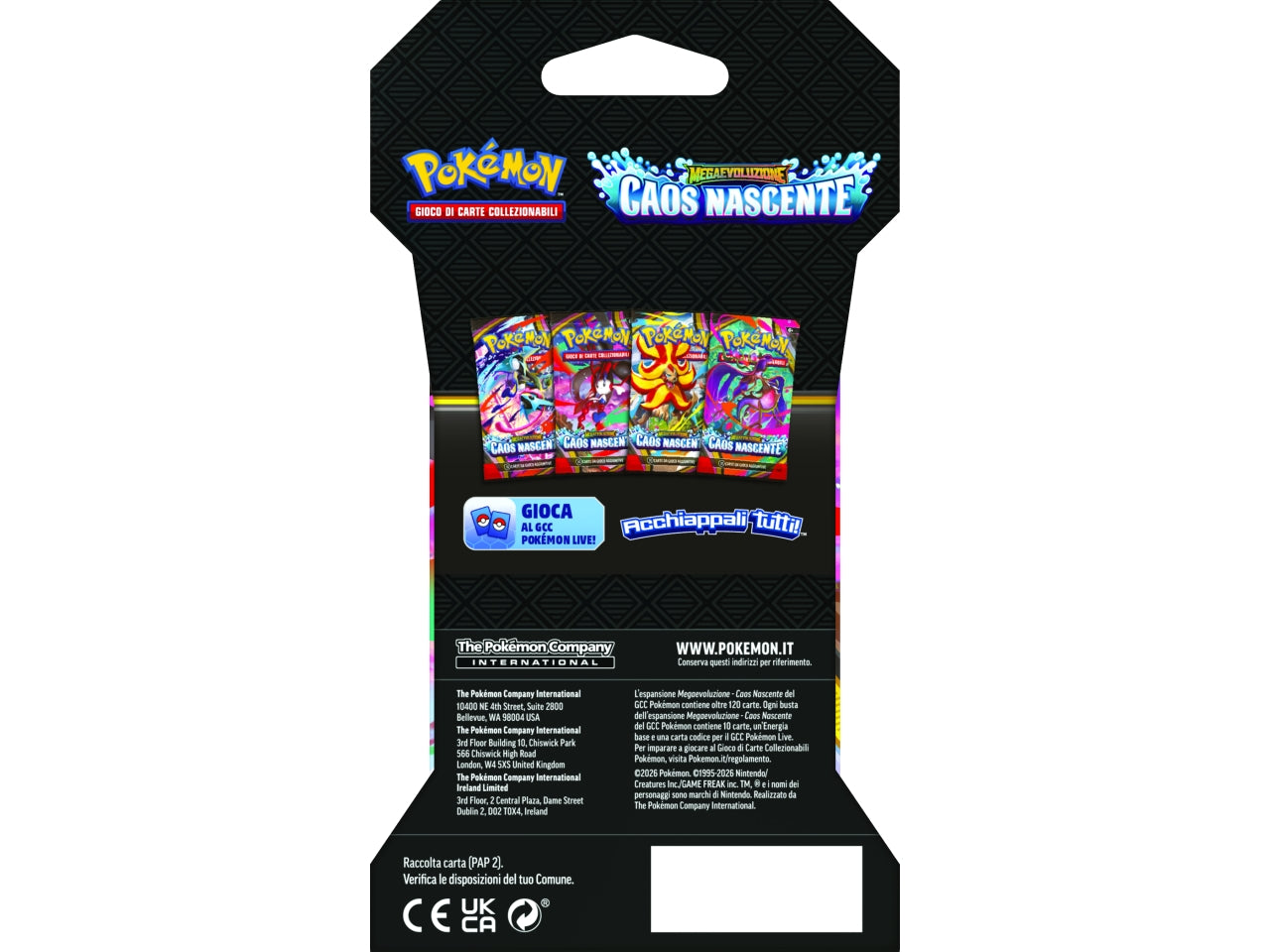 Pokemon M4 Megaevoluzione - Caos Nascente in Paper Sleeve Â£