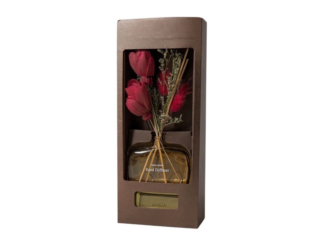 Diffusore di essenza con bacchette fragranza fiore di vaniglia 100ml 12,3x4,3xh.26,5cm