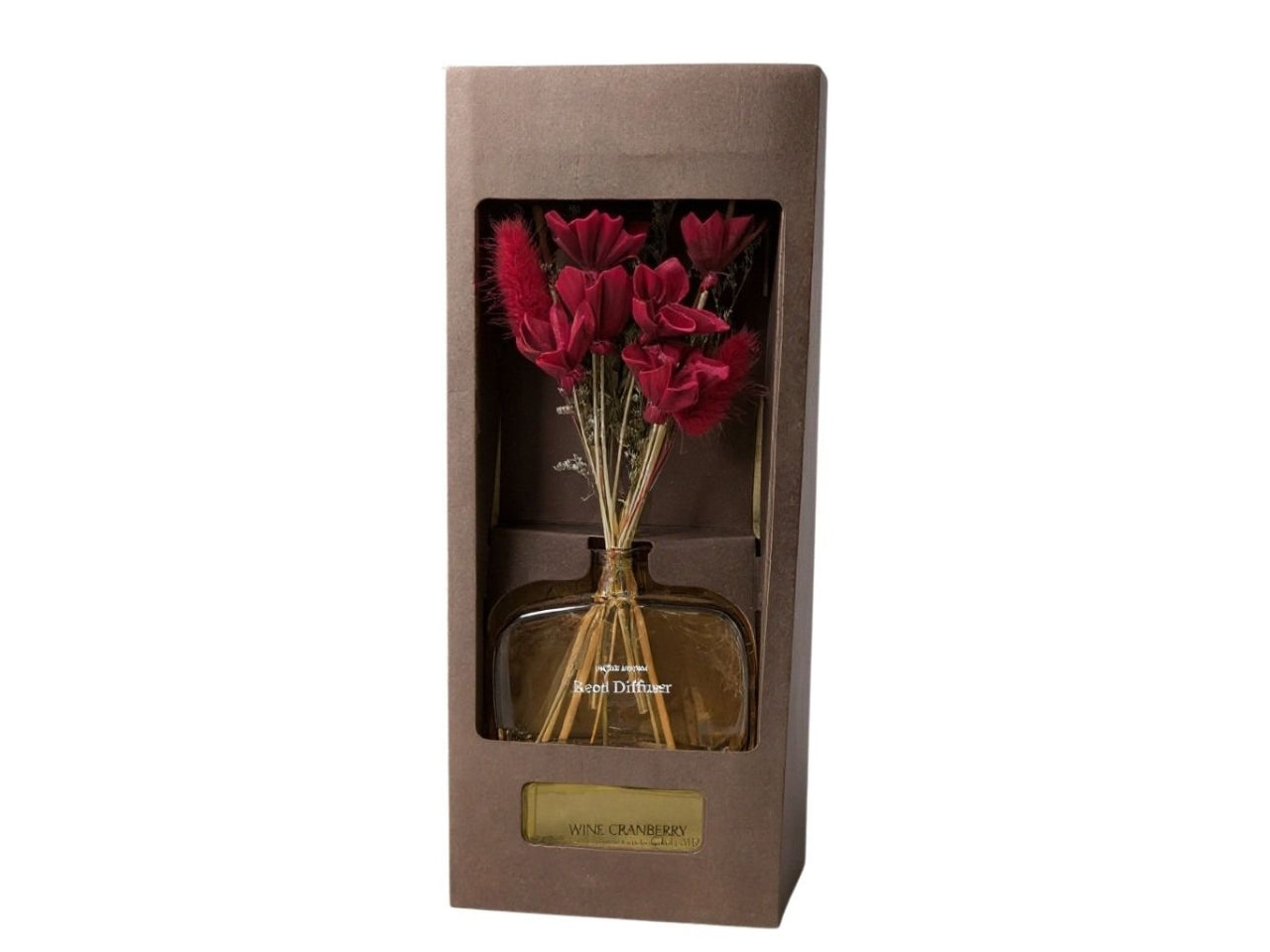 Diffusore di essenza con bacchette fragranza fiore di vino 100ml 12,3x4,3xh.26,5cm
