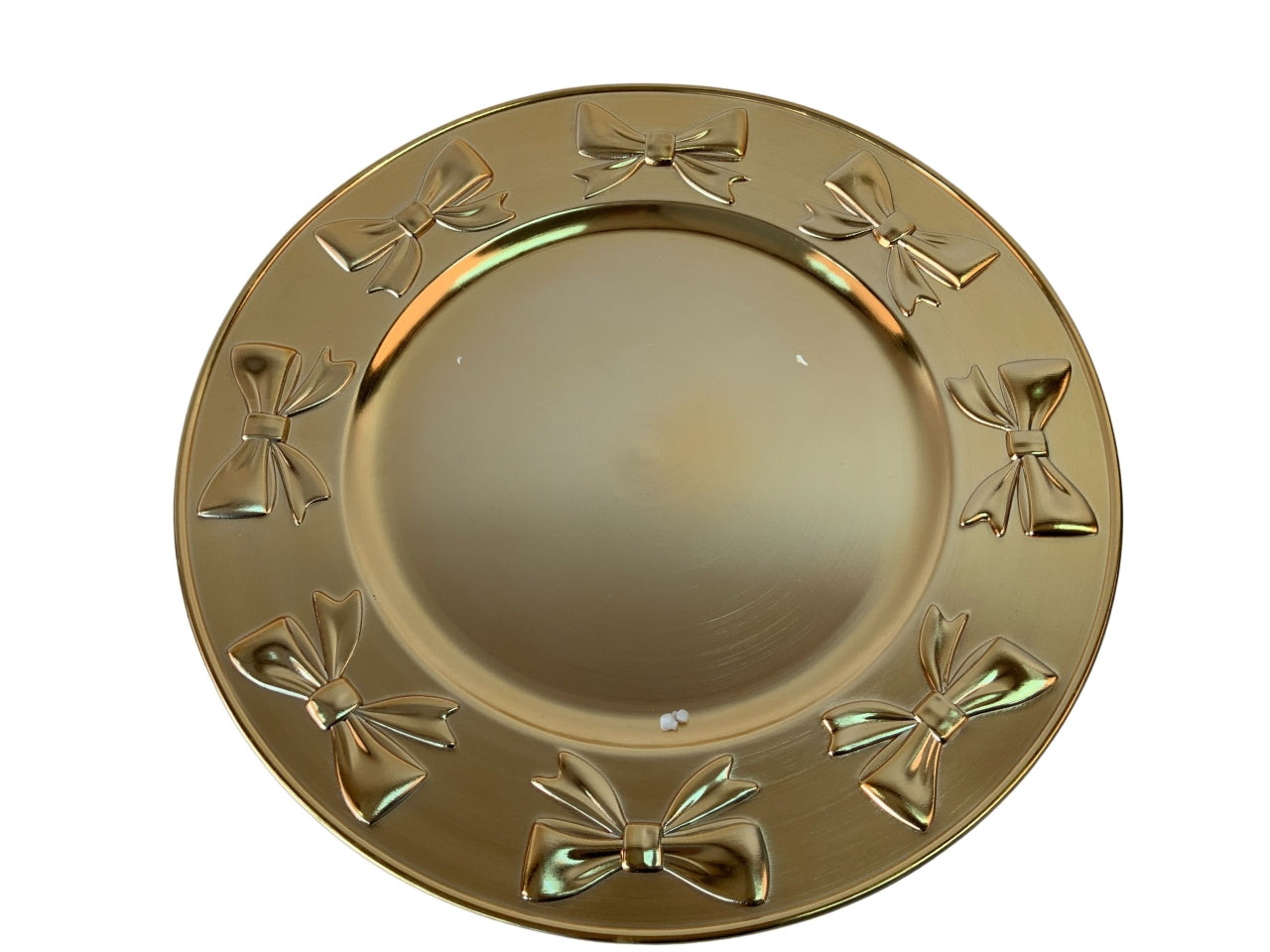 Sottopiatto oro lucido in plastica d.33xh.1cm