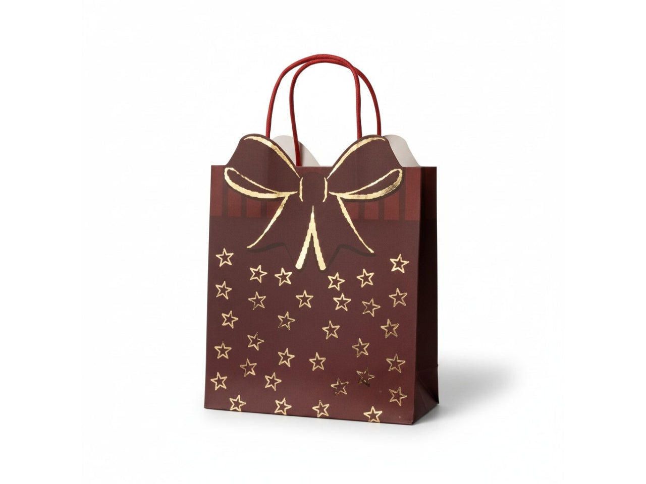 Shopper fiocco in carta laminata 12x6xh.15cm