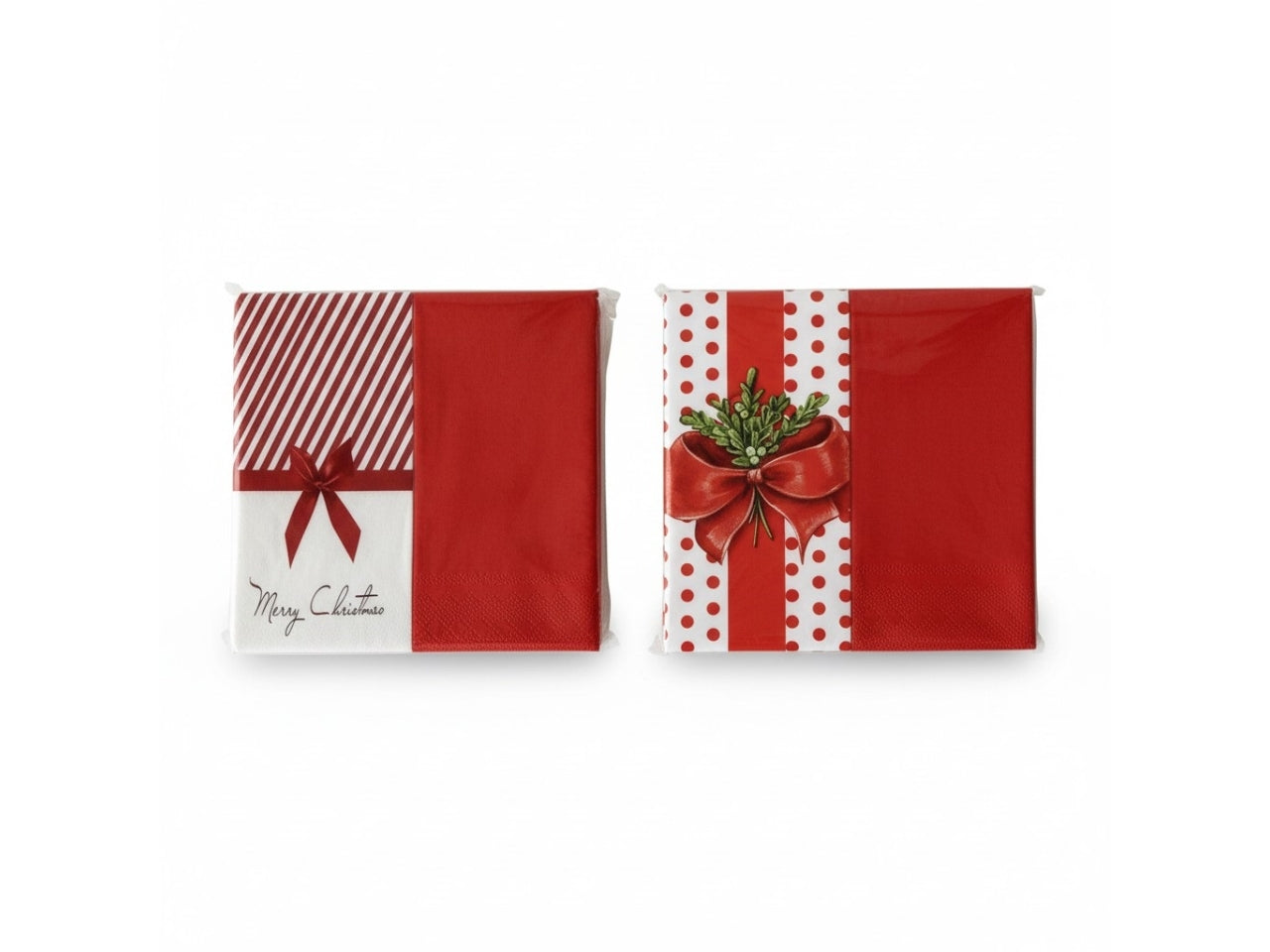 Tovaglioli 33x33cm in carta, confezione da 20 tovaglioli in decori assortiti