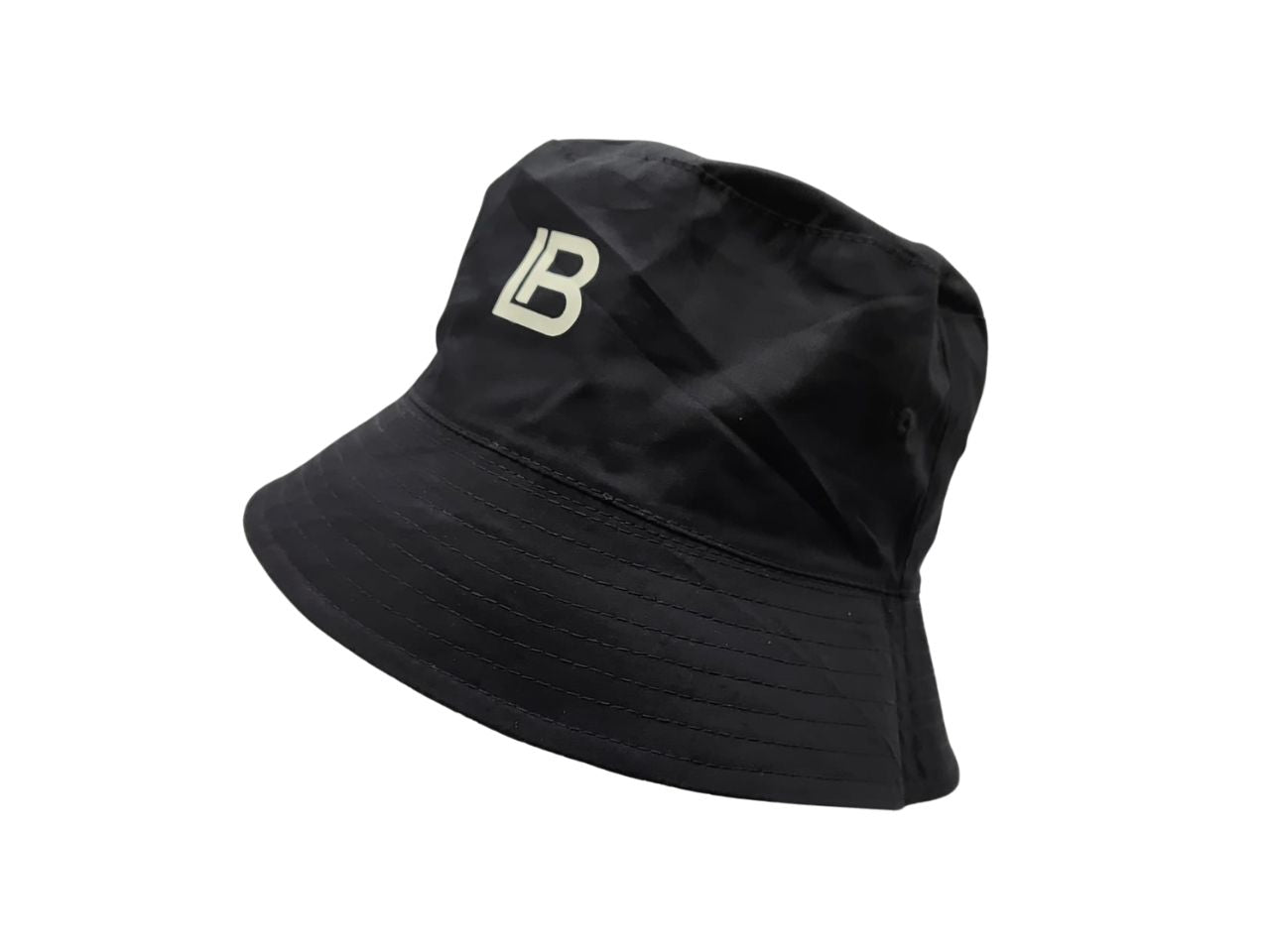 Laura biagiotti cappello buket logo allover nero 100% cotone
