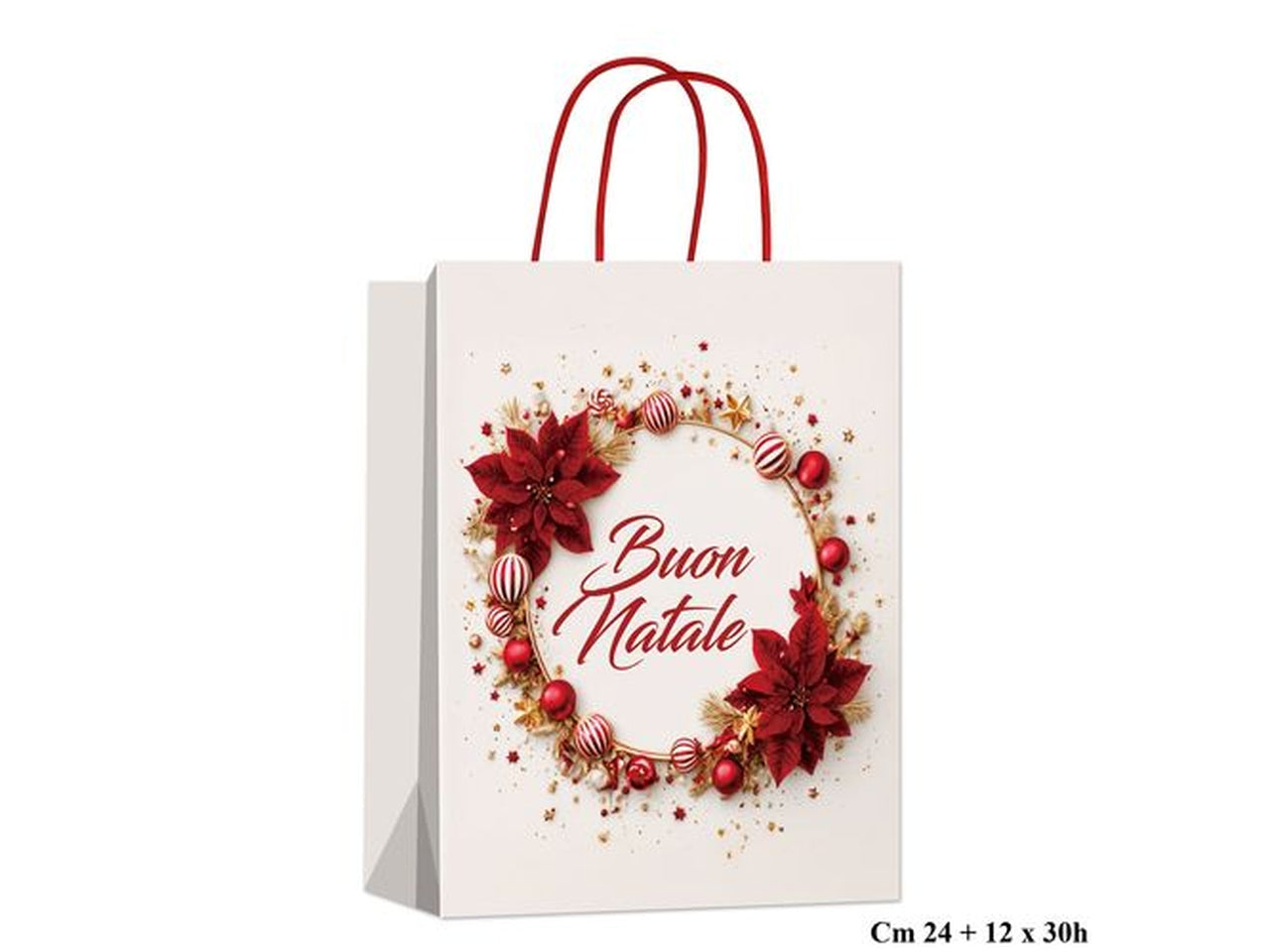 Shopper natalizia Magic Circle 24x12xh.30cm