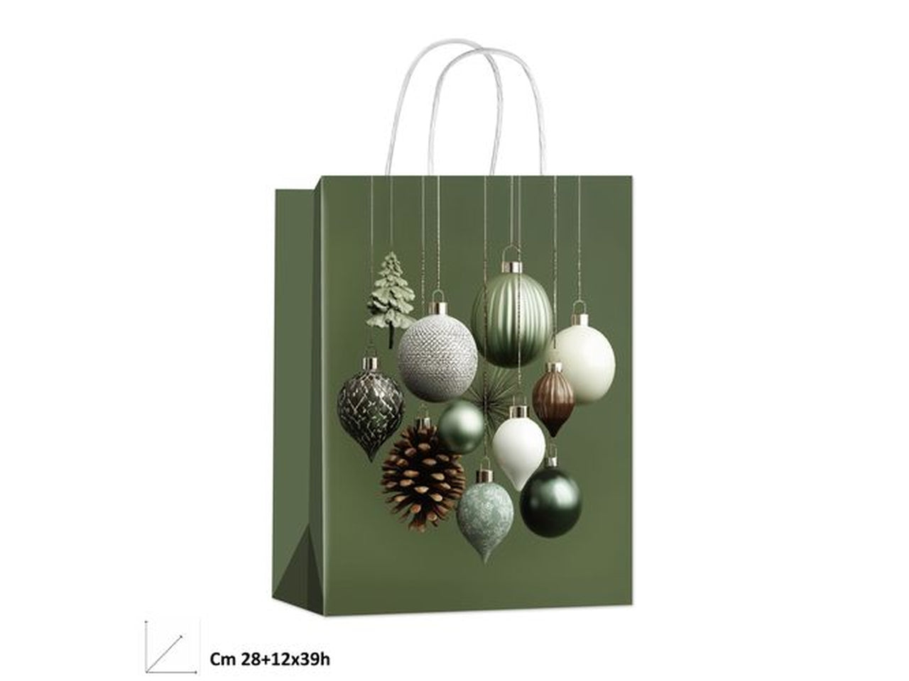 Shopper natalizia Quiet Forest 28x12xh.39cm