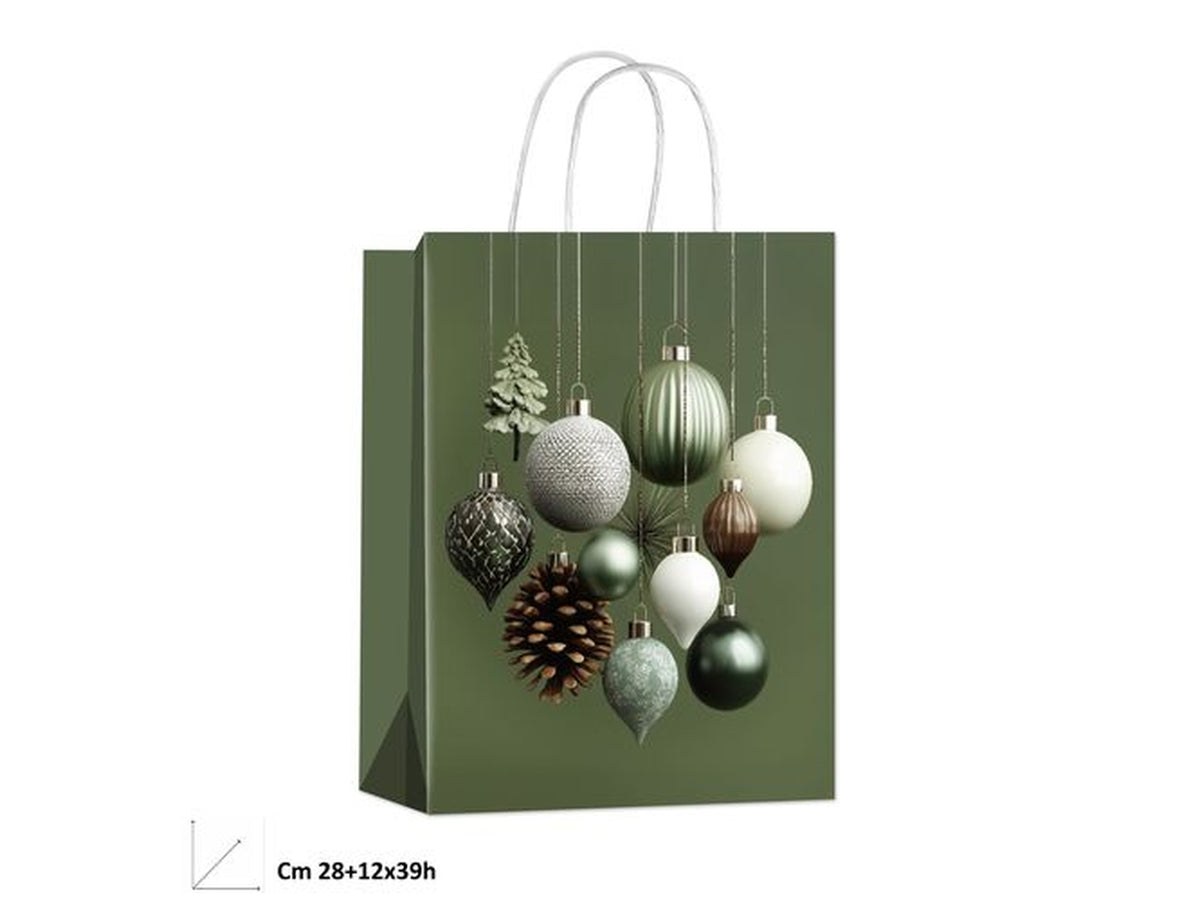 Shopper natalizia Quiet Forest 28x12xh.39cm