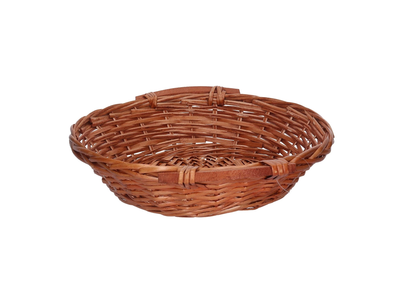 Cesta in vimini Nazo, colore miele, tonda 40xh.13 cm