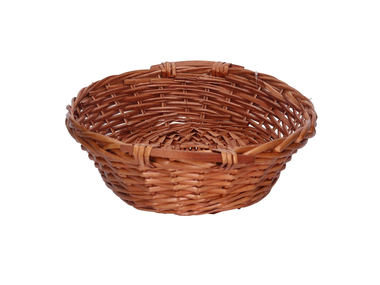 Cesta in vimini Nazo, colore miele, ovale 50x40xh.14 cm