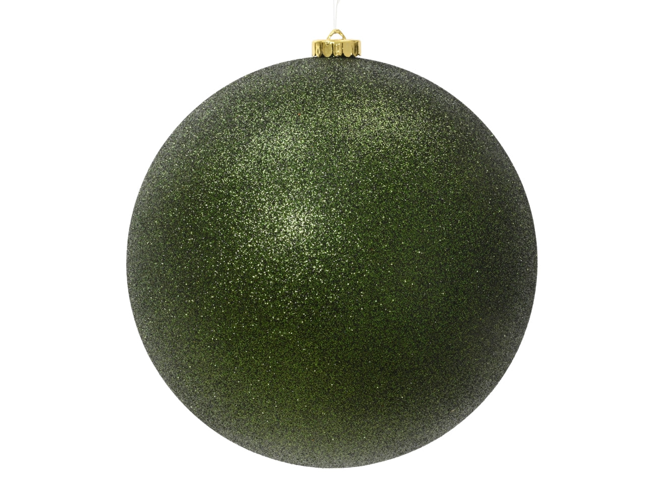 Palla di Natale 20cm verde glitterata