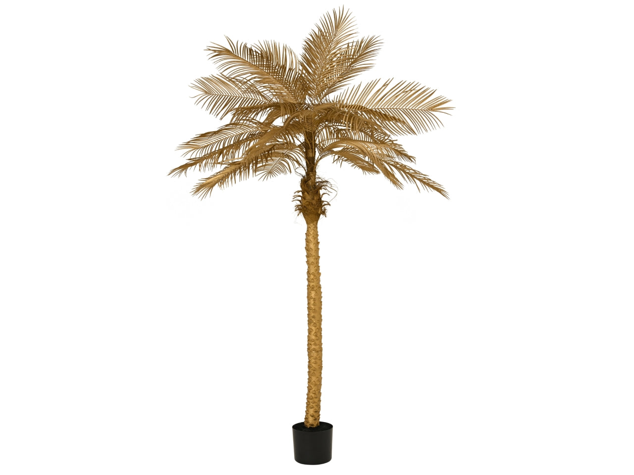 Pianta di palma decorativa maxi 270cm con 25 rami oro