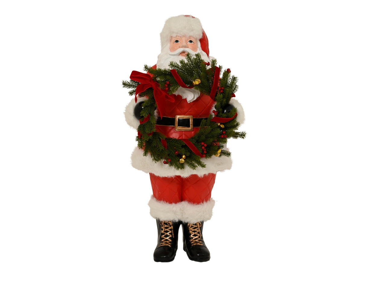 Babbo natale maxi 106cm in polimagnesio rosso