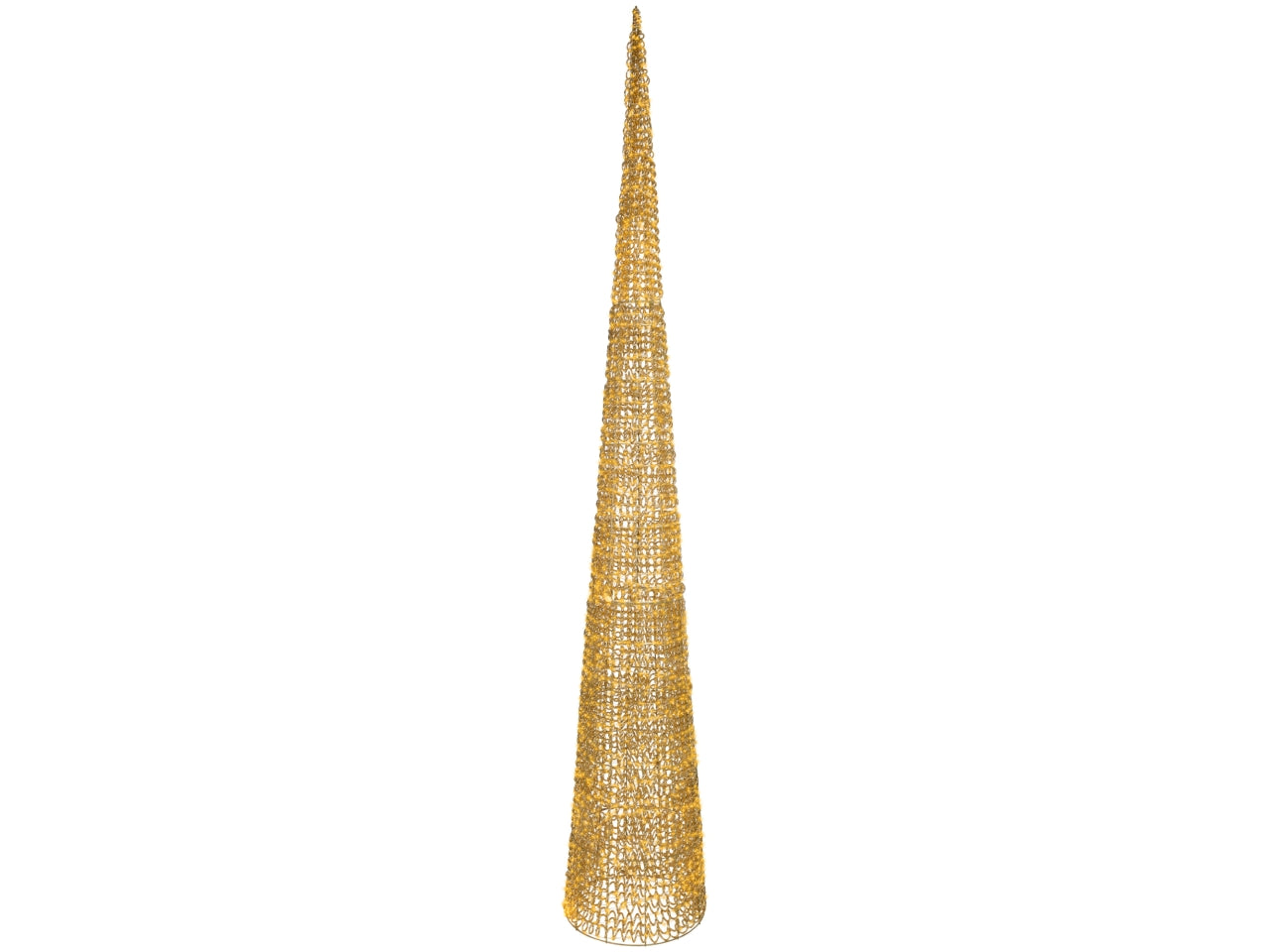 Cono luminoso maxi 280cm con 3200 led bianco caldo e flash per uso esterno